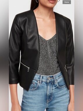 (NWT) EXPRESS Black Women's Jacket w/Zippers